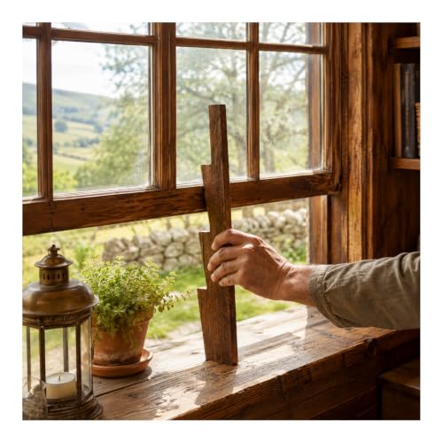 Wooden Window Prop Stick for Casement & Awning Windows - Adjustable Support