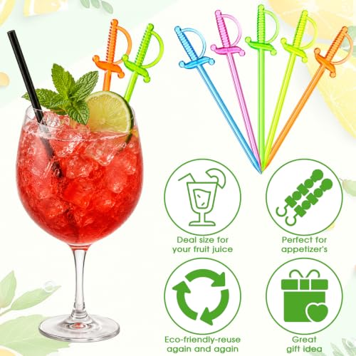 200 Pcs Colorful Cocktail Picks & Fruit Skewers for Party Food & Drinks