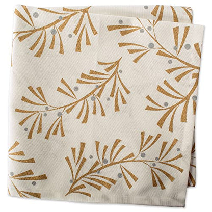 Holiday Christmas Table Linen Napkin Set - Gold Holly Leaves, 20x20, 6 Pieces Variation of THIS listing