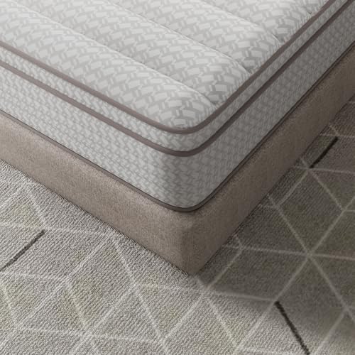 Novilla 12 Inch Queen Size Mattress in a Box, Hypoallergenic & Back Pain Relief, Hybrid Queen Mattresses with Smarts Coils, Fiberglass Free CertiPUR-US Certified Colchones No Box Spring Needed