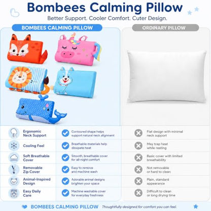 Unicorn Calming Cooling Neck Support Pillow with Soft Animal Design
