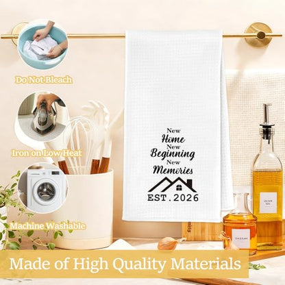 Housewarming Kitchen Towels - New Home Gift Set for Friends & Family