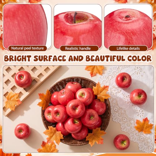 Artificial Red Apples 12-Pack for Home Decor and Events