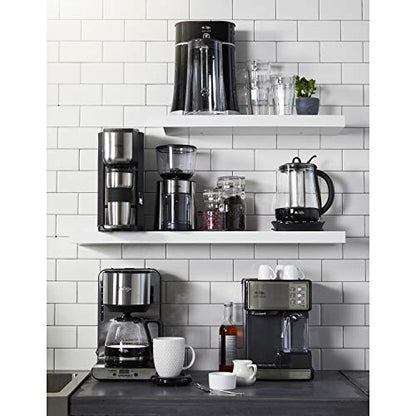 Mr. Coffee Automatic Burr Mill Coffee Grinder with 18 Custom Grinders, Silver