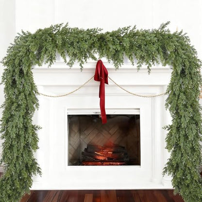 9ft Artificial Pine Christmas Garland for Holiday Decor - Realistic Greenery for Mantel & Doorway