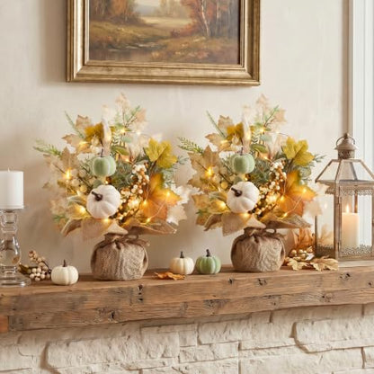 Fall Thanksgiving Table Centerpieces - 2 Pack Fall Decor (Variation of THIS listing)