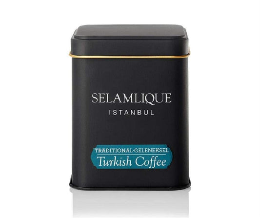 Selamlique Istanbul Traditional Turkish coffee Medium Roast Plain 4.40 oz ultra fine ground