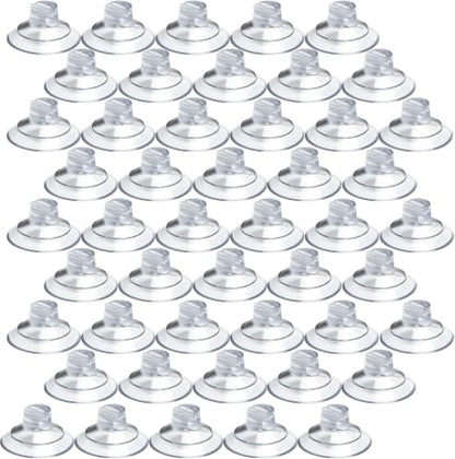 48 Pack Clear Suction Cup Hooks for String Lights & Home Decor