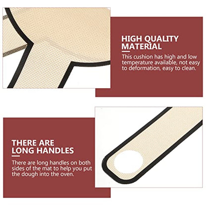 Cabilock Glass Fiber Baking Mat for :3 pcs Oven Bread Baking Handles Sling Baking Mat Dough Bread Sling Baking mat to Transfer for Dough Reusable Baking Mats