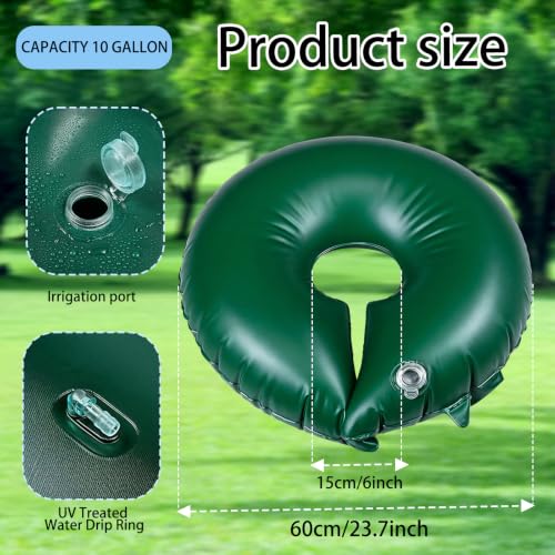 15 Gallon Tree Watering Bag with Slow Release Drip for Garden Trees