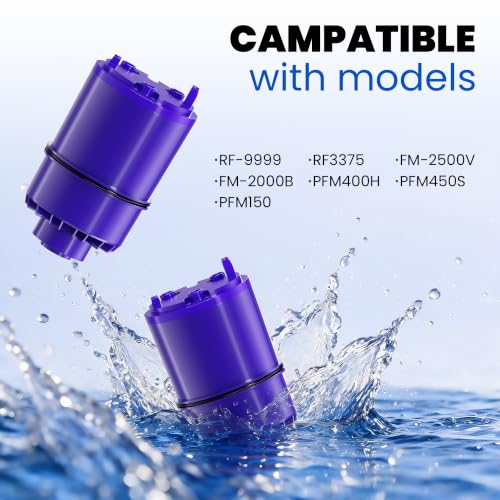 Faucet Water Filter Replacement Cartridge for PUR Systems - 1 Pack - Compatible Models RF-9999, RF3375, FM-2500V, FM-2000B
