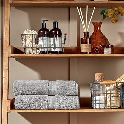 Christy Renaissance 2-Piece Bath Towel Set - Dove Gray - 100% Egyptian Cotton