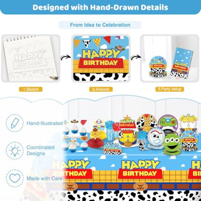Toy Birthday Party Decor Set for 24 Guests - 179 Pieces