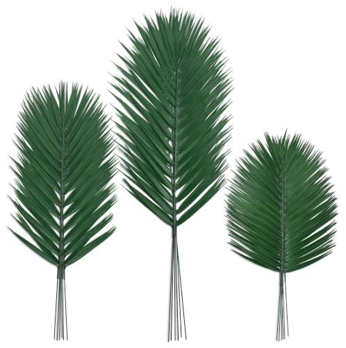 Artificial Palm Leaf Set - Green, 18 Pieces for Home & Party Decor