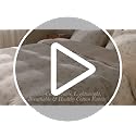 Feelyou Sunflower Duvet Cover Set - 100% Cotton King Size White Yellow & Red Orange Bedding with Zipper Closure