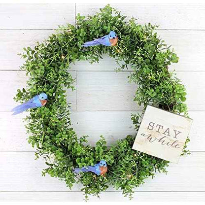 Cornucopia Brands Imitation Bluebirds (6-Pack); Little Blue Birds for Crafts, Christmas Trees and Seasonal Displays and Wreaths