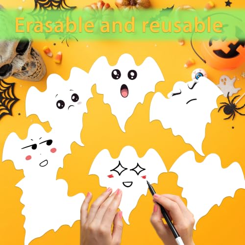 Halloween Ghost Paper Cutouts for Bulletin Boards and Crafts, 4 Inch, 100 Pieces