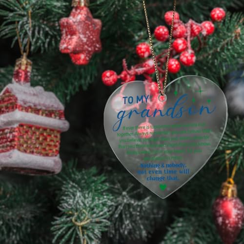 Personalized Acrylic Ornament for Grandma & Grandpa - Holiday Gift, Graduation Keepsake