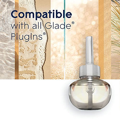 Glade PlugIns Refills Air Freshener, Scented and Essential Oils for Home and Bathroom, Aqua Waves, 1.34 Fl Oz, 2 Count