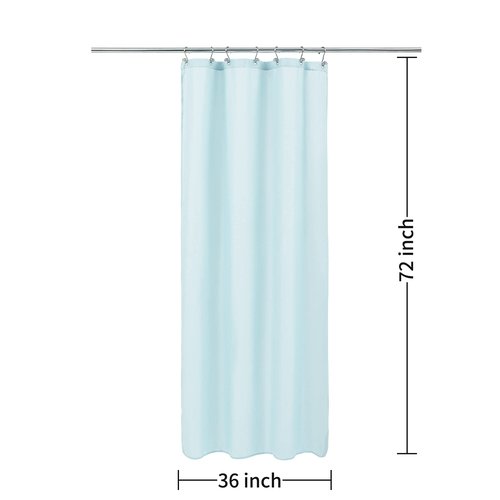 ALYVIA SPRING Stall Fabric Shower Curtain Liner Waterproof - Soft & Lightweight Small Shower Curtain with Magnets for Narrow Stall Size, Machine Washable - 36x72, Blue