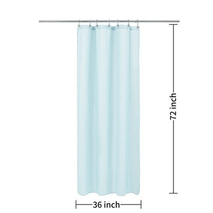 ALYVIA SPRING Stall Fabric Shower Curtain Liner Waterproof - Soft & Lightweight Small Shower Curtain with Magnets for Narrow Stall Size, Machine Washable - 36x72, Blue