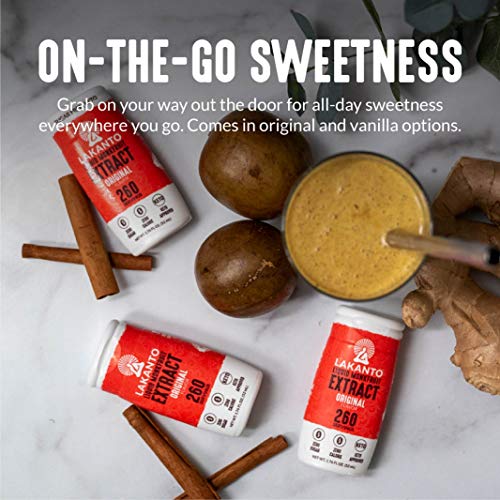 Lakanto Liquid Monk Fruit Extract Drops, Caramel - Erythritol Free Sugar Substitute Sweetener For Tea, Coffee, Smoothies, Yogurt, Cereal, Cocktails, Sugar Free, Vegan, Keto, Zero Sugar (1.76 Fl Oz)