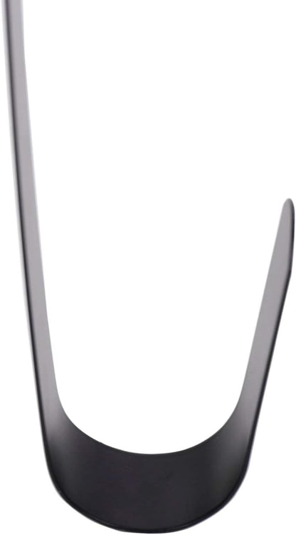Sattiyrch 12" Wreath Hanger - Durable Steel Over The Door Hook for Front Door | Black Finish