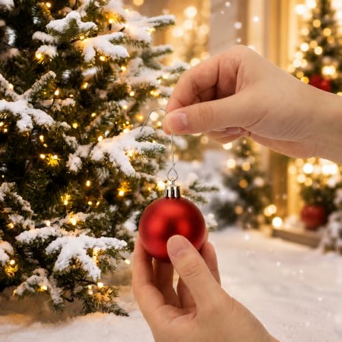 Heavy Duty Metal Christmas Ornament Hooks - 50 Pack, Silver