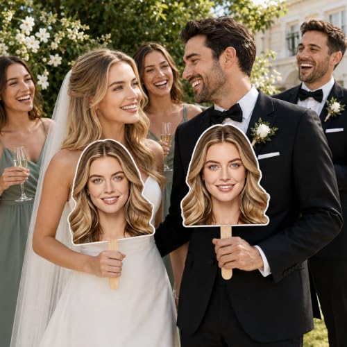 Personalized Face Cutout on a Stick - Custom Photo Prop for Events