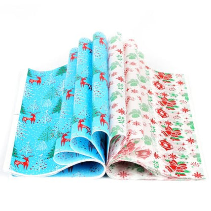Christmas Wax Paper Sheets 100 Pack Food Wraps for Baking & Food Packaging