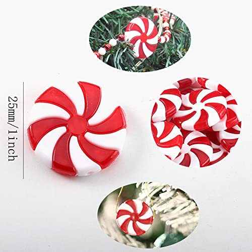 Christmas Candy Cane Ornaments Set - Red & White 2.5 Inch, 72 pcs Hanging Decorations for Xmas Tree & Holiday Party