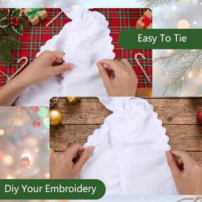 Wreath Sash for Front Door - Ruffle Ribbon for Yard & Decor - Variation 1