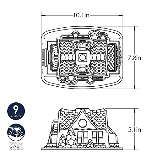 Nordic Ware Gingerbread House Bundt Pan