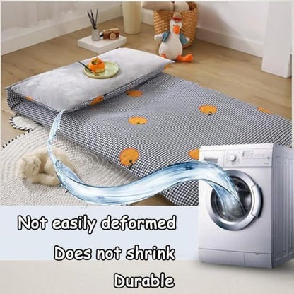 Japanese Futon Mattress Cover with Zipper - Cotton Fleece, 70.9x86.6in / 180x220cm