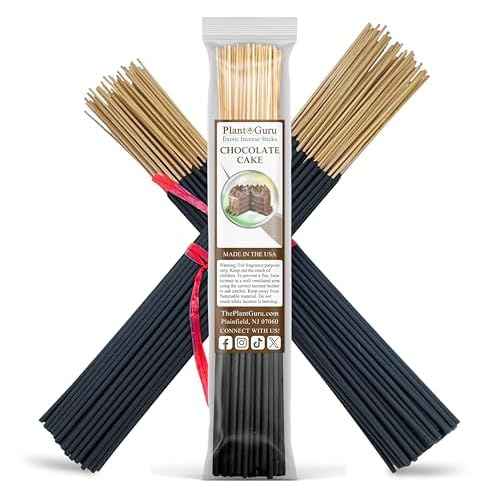 Chocolate Cake Incense Sticks 11" - 1 Bundle 85 to 100 Sticks - Smooth and Clean Long Burn Time, 45 to 60 Minutes.