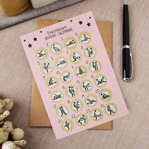 Funny Christmas Scratch Card Advent Calendar - Naughty Holiday Surprise Gift