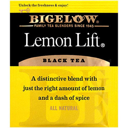 Bigelow Lemon Lift Black Tea Bags 28-Count Box (Pack of 3) Lemon Flavored Black Tea Naturally & Artificially Flavored