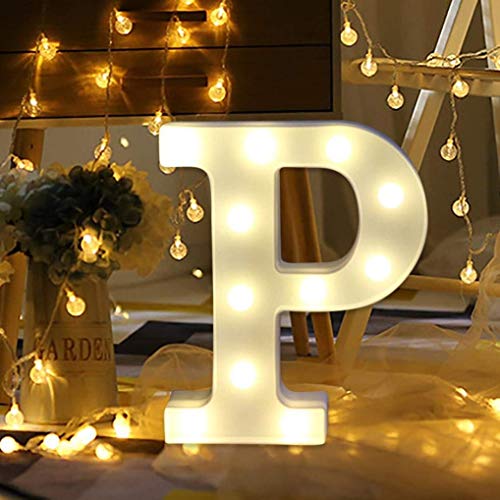 LED Marquee Letter Light Sign P 26 Alphabet Night Light for Weddings Parties Home Decor