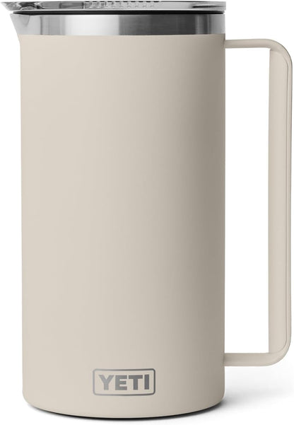 YETI Rambler 64 oz Pitcher, Vacuum Insulated, Stainless Steel with MagSlider Lid, Cape Taupe