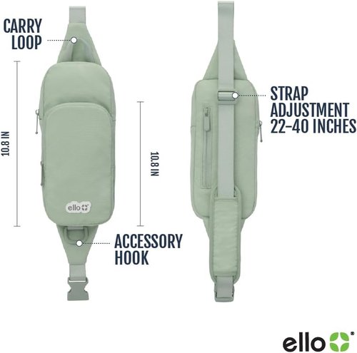 Ello Crossbody Sling Water Bottle Bag - Stylish & Functional Design | Perfect for On-the-Go Hydration