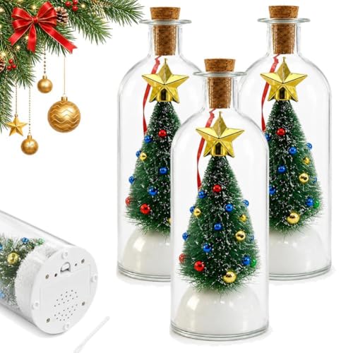 Christmas Message in a Bottle Voice Playback - Recordable Holiday Decor - Variation 3