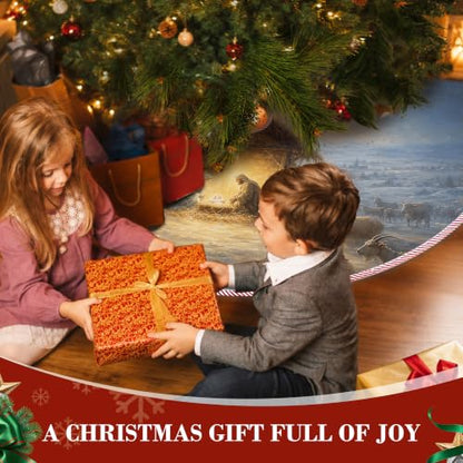 Christmas Tree Skirt 36 Inch Nativity Religious Holiday Decor