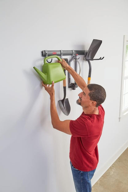 Rubbermaid FastTrack Utility Hooks - Heavy-Duty 5-Piece Tool Organizer Kit for Garage & Shed