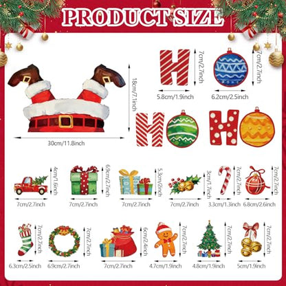 Christmas Dishwasher Magnet Cover Santa Ho Ho Ho Kitchen Decor Set