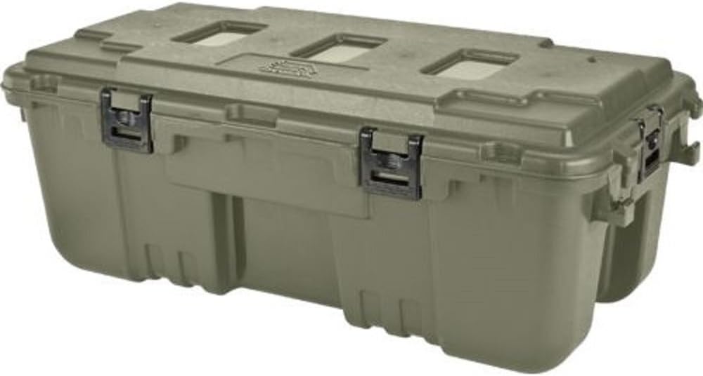 Plano Storage Trunk - 108 Quart With Wheels | Durable Hunter Green Storage Solution