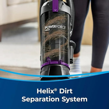 Power Force Helix Vacuum - Bagless Upright with Powerful Suction for Pet Hair | Large Dirt Tank, 23ft Cord, 5 Height Settings (Violet)