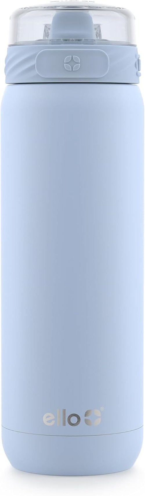 Ello Cooper 32oz Stainless Steel Water Bottle - Double-Walled, Vacuum Insulated, Leak-Proof | Halogen Blue