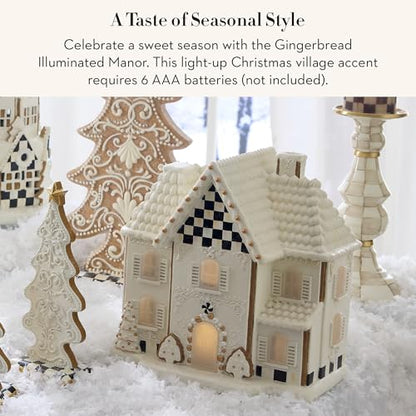 Illuminated Gingerbread House Decor - Christmas Table Centerpiece