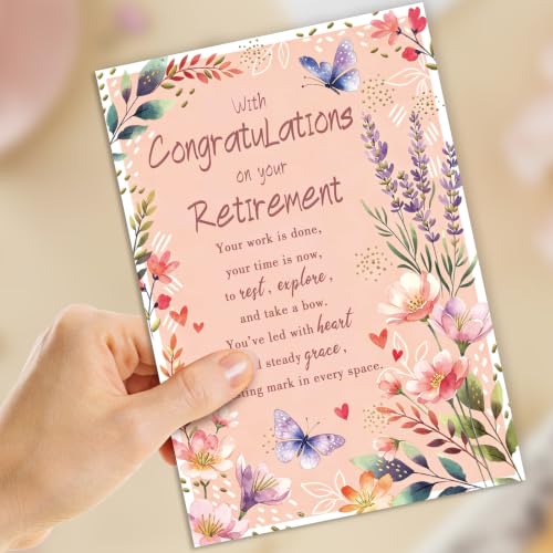 Retirement Gift Card for Women Her Coworker MM-481 - Congratulations & Best Wishes