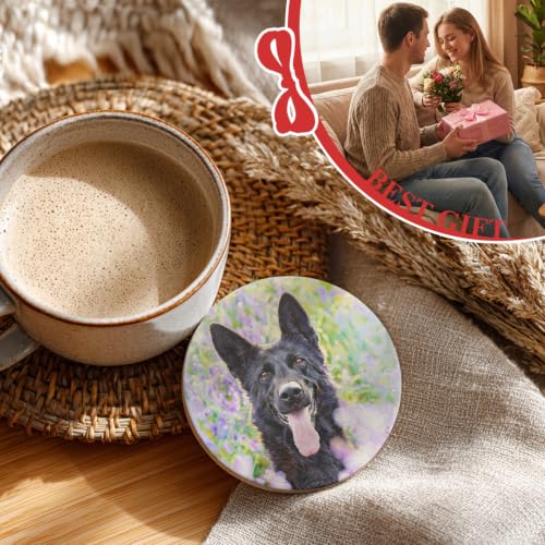 Custom Ceramic Coasters with Photo & Text - Personalized Keepsake - Variation of Custom Coasters